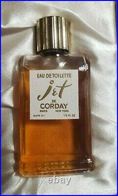 Vtg Corday Perfume Bottle Set Zigane Jet Toujours Moi Fame 1/2 oz. Paris NY