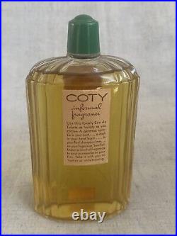 Vtg Eua de toilette Emerau De Coty Glass Perfume Full Bottle New York 3.40oz