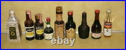 Vtg. Mini Bar Liquor Bottle Tax Stamp New York Canada Dry Florida Bitter Gin Rum