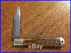 Vtg Napanoch Knife Co. NY Coke Bottle Folding Hunter. Large Knife