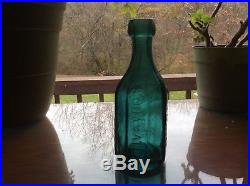 WM Eagle Premium Soda Water New York blob top iron pontil mineral water bottle