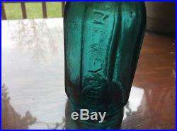 WM Eagle Premium Soda Water New York blob top iron pontil mineral water bottle