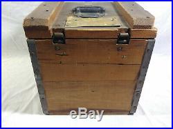 Walker-Gordon Certified Wooden Milk Box with Divider Antique 501 Madison Ave NY