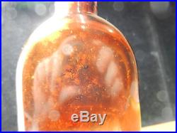 Warner's Safe Cure Rochester NY Amber Bottle Key Mold 1880s
