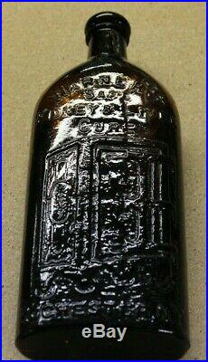 Warner's Safe Kidney & Liver Cure Amber Glass Bottle with Paper Label Rochester, NY