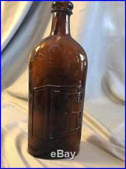 Warner's Safe Rheumatic Cure, Rochester, NY, USA, with Double Collar, Amber