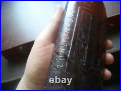 Warners Safe Cure Rochester Ny-u. S. A Large Amber Quack Cure Bottle
