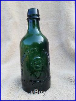 Washington Spring Co. Ballston Spa NY Congress water bottle, 1865-1870 MINT
