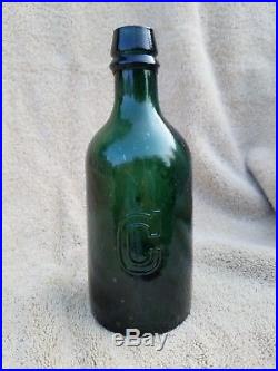Washington Spring Co. Ballston Spa NY Congress water bottle, 1865-1870 MINT