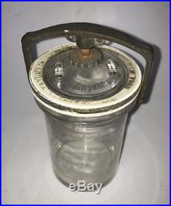 Whitall Tatum & Co Philadelphia New York Clear Museum Specimen Jar with clamp