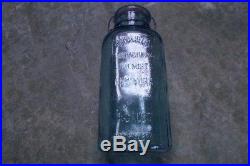 Wood & Selick Mfg. Chemists Ny Half Gallon Aqua Jar Rb 3033-1