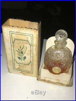 Worth Gardenia Perfume Bottle R Lalique with Box New York Commercial 1920s 30s